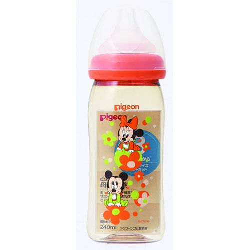楽天市場 ピジョン 母乳実感 母乳実感 哺乳びん プラスチック製 ディズニーベビー ２４０ｍｌ Orange Baby