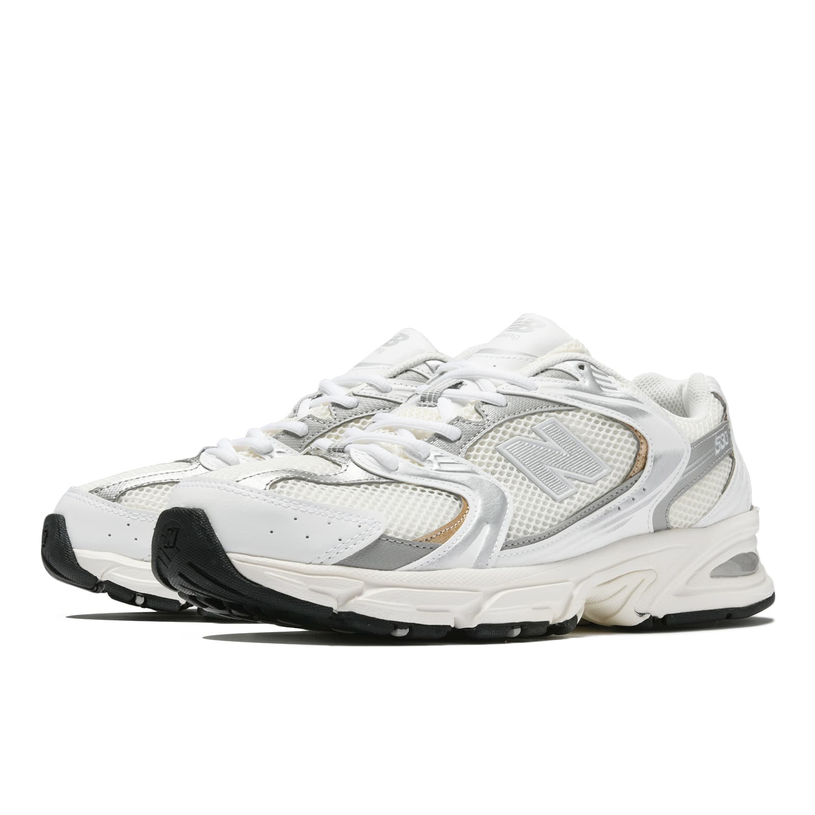 楽天市場】New Balance 530(White with Silver Metallic and