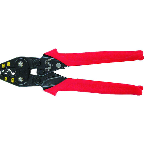 マーベル 圧着工具（裸圧着端子・スリーブ用） 全長１７５ｍｍ MH-3S 【115-2537】