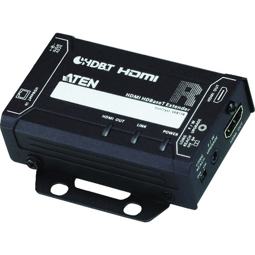 ATEN ビデオ延長器 HDMI/4K/コンパクトモデル/HDBaseT/1080pロングリーチモード対応 VE811 【115-2881】|オレンジ便利