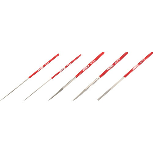 ＴＲＵＳＣＯ ダイヤモンドヤスリ 鉄工用＃１４０ ５本セット 全長１７０ｍｍ（１２本組サイズ） GK-12-SET 【117-7010】