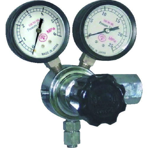 ヤマト 窒素ガス用調整器 YR−5061 YR-5061-R-1101-2214 【126-7655】|オレンジ便利