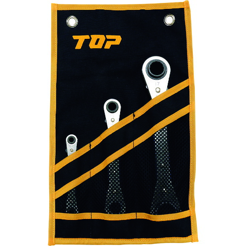 ＴＯＰ 板ラチェットレンチセット PRW-147SS 【152-1485】｜オレンジ便利