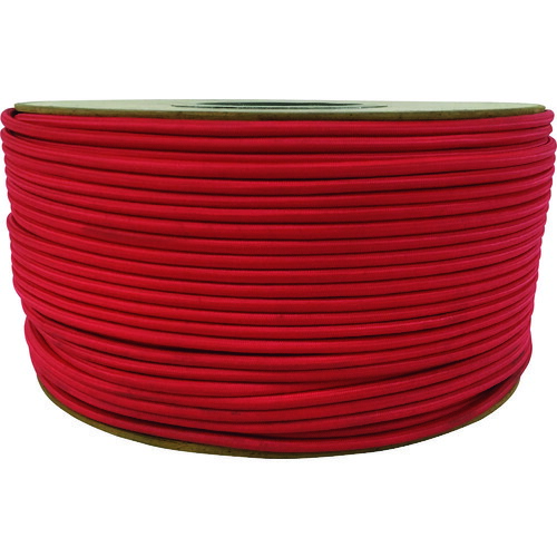 ユタカメイク タイトゴムロープドラム巻 ４．５ｍｍ×２００ｍ レッド PRT-10 【161-3331】