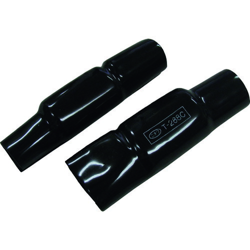 ニチフ Ｔ形コネクタカバー（２０ＰＣＳ） T 450C 【168-6140】｜オレンジ便利