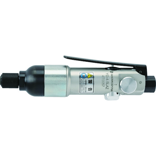 ヨコタ エアインパクトドライバー ストレート型インパクトレンチ ＹＤ&minus;４．５ＬＡＺ ビット差込口６．３５ｍｍ 能力ねじ寸法３～５ｍｍ １５Ｎ・ｍ YD-4.5LAZ 【176-9154】｜オレンジ便利