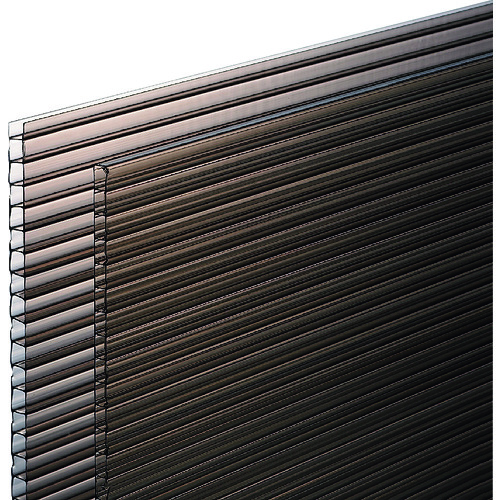光 ポリカ中空ボードブラウンスモーク ２枚入り ９００×１８２０×４ｍｍ（箱入） KTP1894W-2-2 【195-0044】