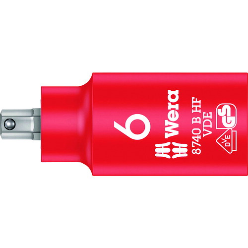 Ｗｅｒａ ８７４０ Ｂ ＶＤＥ 絶縁ホールディングファンションビットソケット ＳＷ ６．０ 004902 【195-2344】