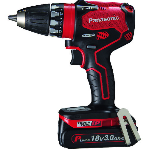 Panasonic デュアル 18V3.0Ah 充電式ドリルドライバー 赤 EZ74A3PN2G-R 【198-8302】|オレンジ便利