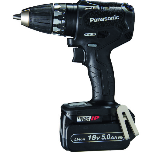 Ｐａｎａｓｏｎｉｃ デュアル １８Ｖ５．０Ａｈ 充電式ドリルドライバー 黒 EZ74A3LJ2G-B 【198-8315】