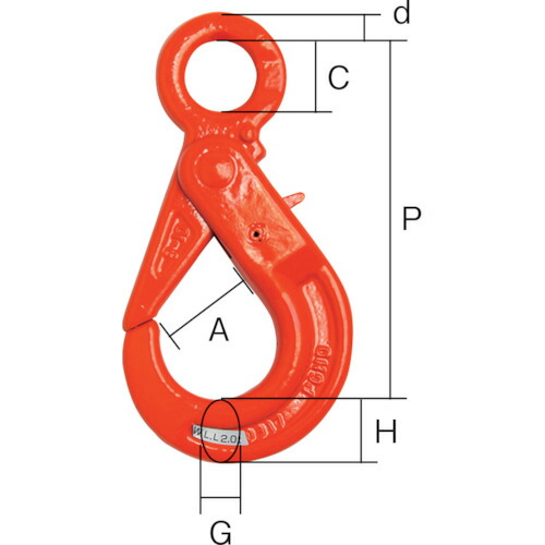 楽天市場】大洋製器工業 セルフロッキングフック スイベル式 PG1.2t