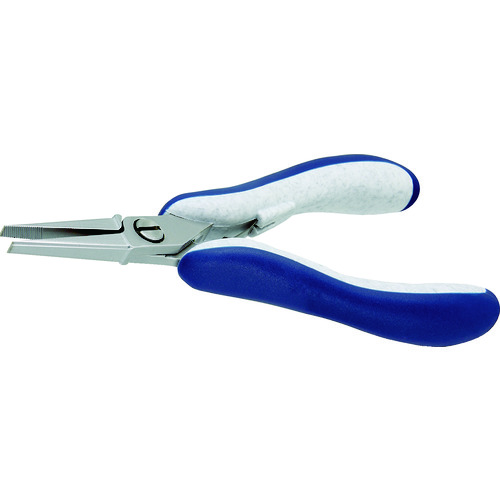 idealtek ESD精密プライヤー 直爪・平 ロング 140mm ギザ付 ES6014-CR-BG-IT 【207-0840】|オレンジ便利