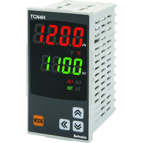 オートニクス ２段表示型温度調節器 TCN4H-24R 【207-9783】｜オレンジ便利