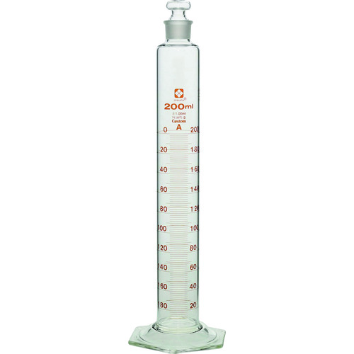 ＳＩＢＡＴＡ 有栓メスシリンダー カスタムＡ ２００ｍＬ 026580-200 【215-9582】