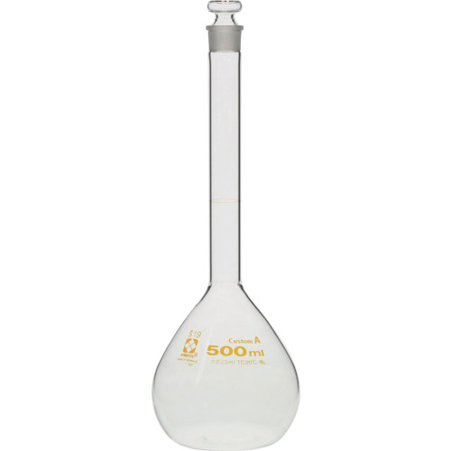 ＳＩＢＡＴＡ メスフラスコ カスタムＡ ５００ｍＬ 026050-500 【215-9618】