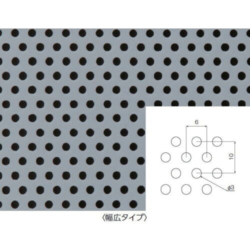 フロンケミカル フッ素樹脂（ＰＴＦＥ）特殊パンチングシート０．５ｔ×１０００×１０００【単位はＰｋ】 NR5016-001 【250-3048】