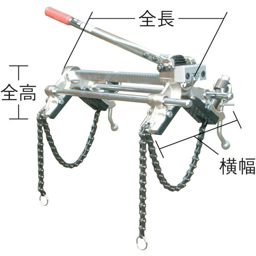 ＨＩＴ パイプ挿入機 ＰＩＭ２００&minus;Ｒ 適合パイプ呼び寸法 ７５～２００ PIM-200R 【254-2528】｜オレンジ便利