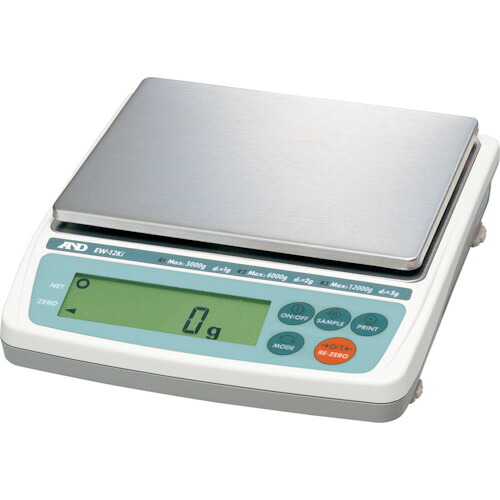 Ａ＆Ｄ パーソナル電子天びんトリプルレンジひょう量１２０００ｇ EW-12KI 【292-3556】