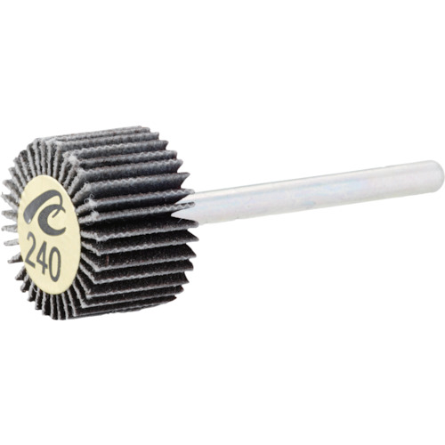ＡＣ マイクロフラップ 軸径３ｍｍ ＃８０ 外径２５×幅１０×軸長３０ MF2510-80 【入数：10】 【306-6649】