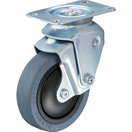 ハンマー クッションキャスター旋回式ゴム車輪１００ｍｍ 線径２．９ｍｍ 940BBE-FR100-29 【319-5619】