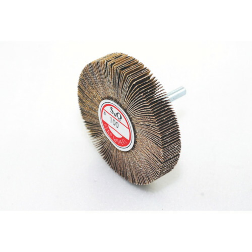 ＭＵＲＡＫＯ 軸付フラップ金具無し 外径８０ 幅１５ 軸径６ｍｍ １２０＃ KN8015 120 【入数：5】 【322-4163】