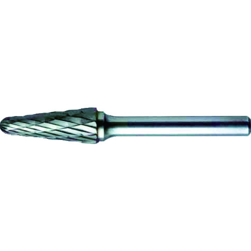 ＭＲＡ 超硬バー ＨＤシリーズ 形状：テーパー先丸（クロスカット） 刃長２７．０ｍｍ HD7C10 (ｼｬﾝｸ 6MM ﾏｽﾀｰｶｯﾄ) 【342-2755】