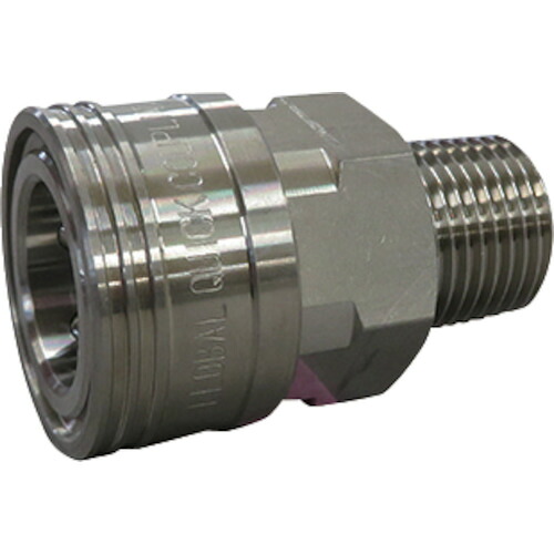 フローバル 両路開放型クイックカップリング ＴＳ－４ＳＭ（ＳＵＳ３０４） TS-4SM(SUS304) 【352-9828】