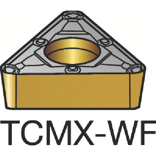 サンドビック コロターン１０７ 旋削用ポジチップ（１２０） １１１５ TCMX 16 T3 08-WF 1115 (120) 【入数：10】 【358-5859】