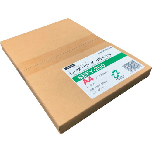大王製紙 レーザーピーチリサイクル ＳＥＦＹ－２００ Ａ４（１００枚入） SEFY200A4 【373-4946】