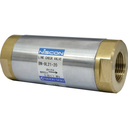 日本精器 ラインチェック弁 ２０Ａ BN-9L21-20 【395-4480】