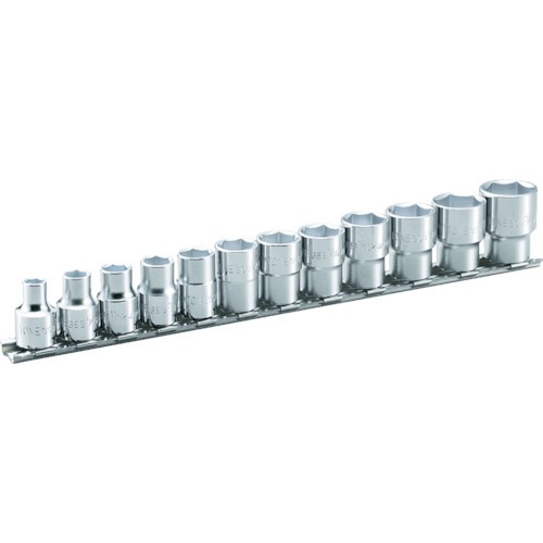 ＴＯＮＥ ソケットセット（インチ） （６角・ホルダー付） 吋目 １２ｐｃｓ 差込角９．５ｍｍ HSB312 【396-4566】