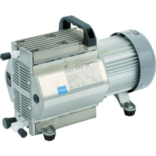 ＵＬＶＡＣ 単相１００Ｖ ダイアフラム型ドライ真空ポンプ 幅２０３ｍｍ DAU20 【398-1533】