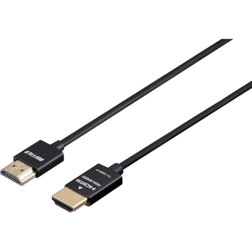 バッファロー イーサネット対応 HIGH SPEED HDMIケーブル スリムタイプ 5.0m ブラック BSHD3S50BK 【417-0646】