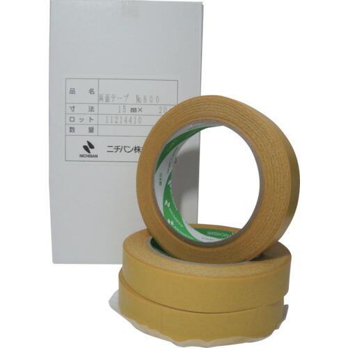 ニチバン 両面テープ ８１５Ｈ－１０ １０ｍｍ×２０ｍ（１箱＝２０巻入） 815H-10 【418-9019】