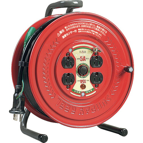 ハタヤ 温度センサー付コードリール 単相１００Ｖ３０Ｍ アース付 GS-301KS 【418-9639】