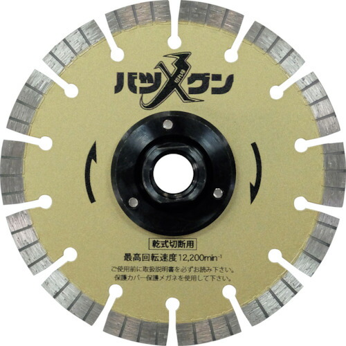 三京 切れ味バツグンフランジ付 鉄筋コンクリート・御影石切断用 １２５×Ｍ１６ SW-BGF5 M16 【419-0897】