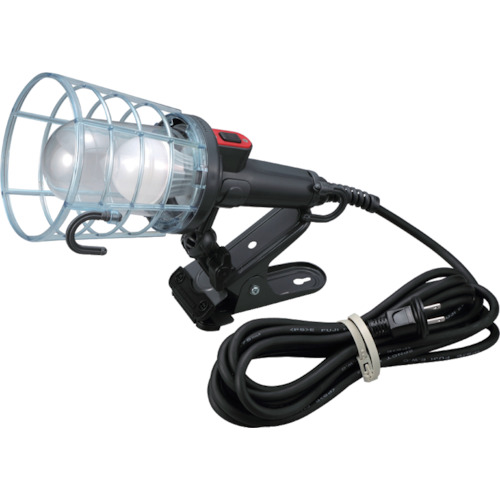 ハタヤ 防雨型LEDケイ・ハンドランプ 7W電球形LEDランプクリップ付 5m LEW-5C 【421-6679】|オレンジ便利