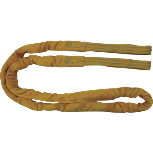 TESAC ブルースリングソフトE形(両端アイタイプ)荷重3.2t 全長2.5m(JIS規格品) TBSE3.2TX2.5M 【433-4183】|オレンジ便利