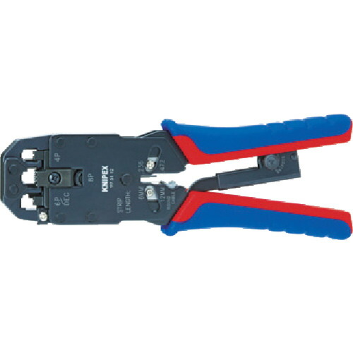 ＫＮＩＰＥＸ プラグ用圧着ペンチ ２００ｍｍ 9751-12 【446-9755】