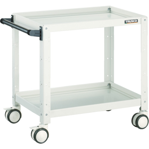 TRUSCO ツールワゴン バーディワゴン 600×400×H600 ウレタン双輪 ホワイト BDW-662D-W 【450-1331】|オレンジ便利