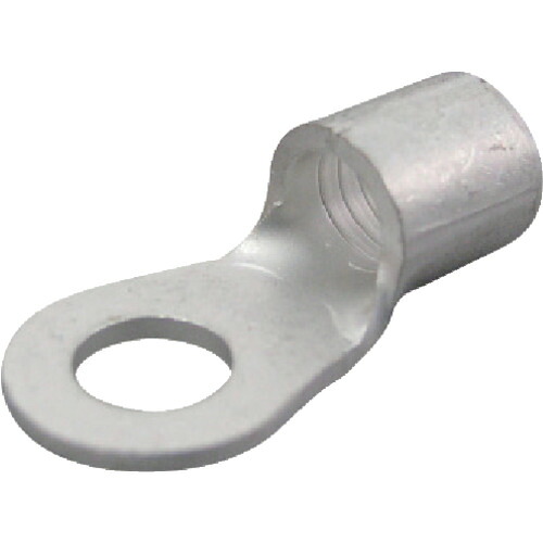 ニチフ 裸圧着端子 Ｒ形（１００Ｐ） より線１６．７８～２６．６６ 外寸１６．５ｍｍ スタッド径８．４ｍｍ R 22-8 【473-1247】