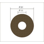 ナカニシ サンドペーパーディスク（１００枚入）粒度＃８０ 基材：布 外径３１ｍｍ 64142 【477-3250】