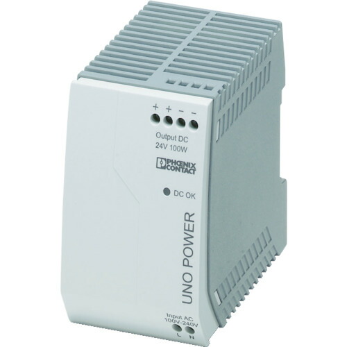 フエニックス フエニックスコンタクト スイッチング電源ユニットＤＩＮレール取付け UNO-PS/1AC/24DC/100W 【479-8279】