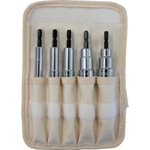 ＴＲＵＳＣＯ 電動ドライバーソケットセット ショート ８・１０・１３・１７・１９ TEF-5S-SET 【488-6747】