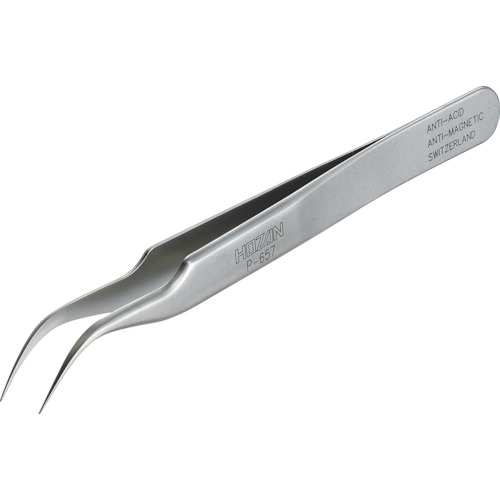 ＨＯＺＡＮ ピンセット １２０ｍｍ P-657 【495-4858】