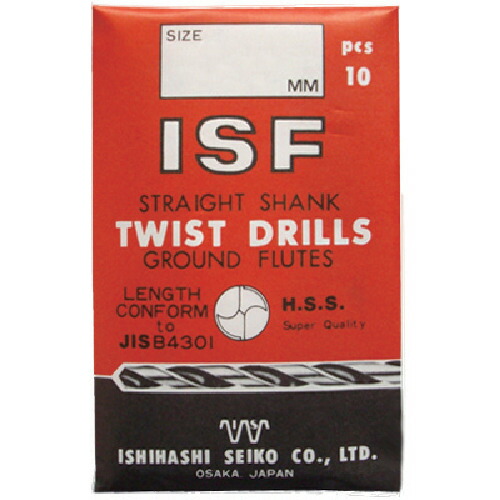 ＩＳＦ ストレートドリル １０．２ｍｍ IS-SD-10.2 【入数：5】 【504-0566】