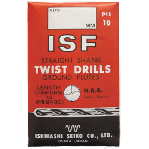 ＩＳＦ ストレートドリル ５．１ｍｍ IS-SD-5.1 【入数：10】 【504-2241】