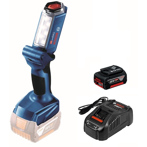 ボッシュ 18VコードレスライトLED+バッテリー充電器セット GLI18V-300SET 【522-7340】