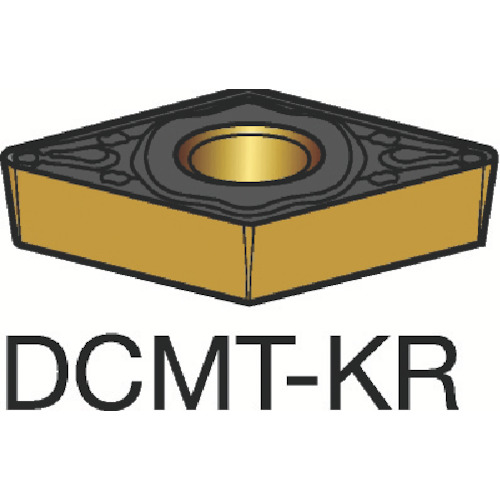 サンドビック コロターン１０７ 旋削用ポジチップ（１２０） Ｈ１３Ａ DCMT 11 T3 08-KR H13A (120) 【入数：10】 【605-0883】