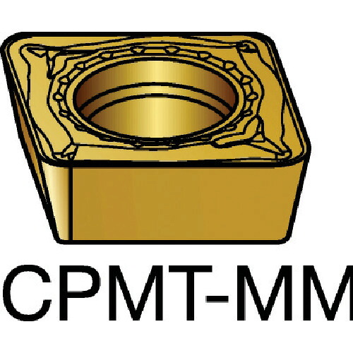 サンドビック コロターン１１１ 旋削用ポジチップ（１２０） ２０２５ CPMT 06 02 08-MM 2025 (120) 【入数：10】 【609-6026】